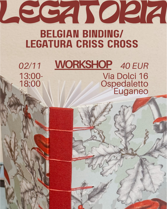 Workshop legatoria: belgian binding 02/11/2025
