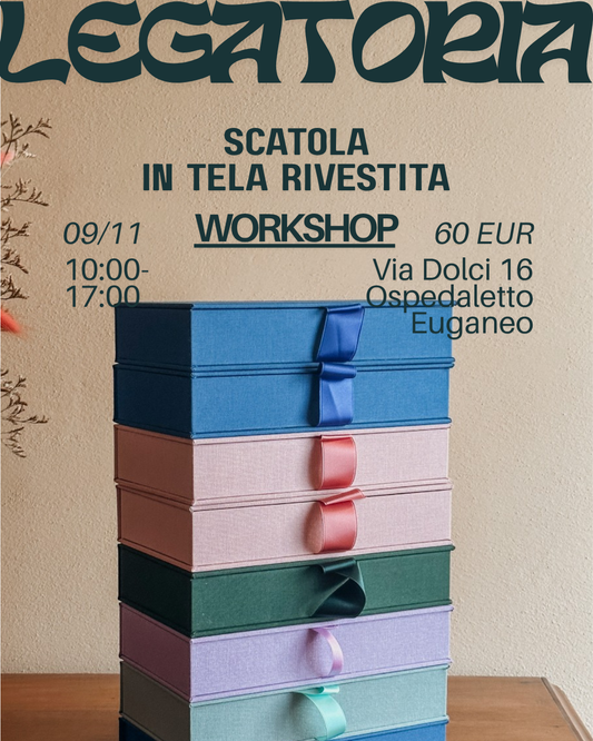 Workshop legatoria: scatole rivestite 09/11/2025