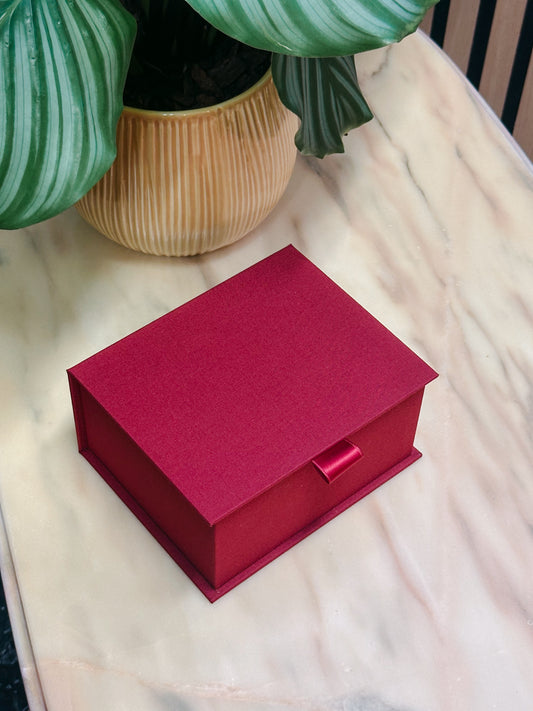 Scatola porta te e tisane bordeaux PERSONALIZZABILE