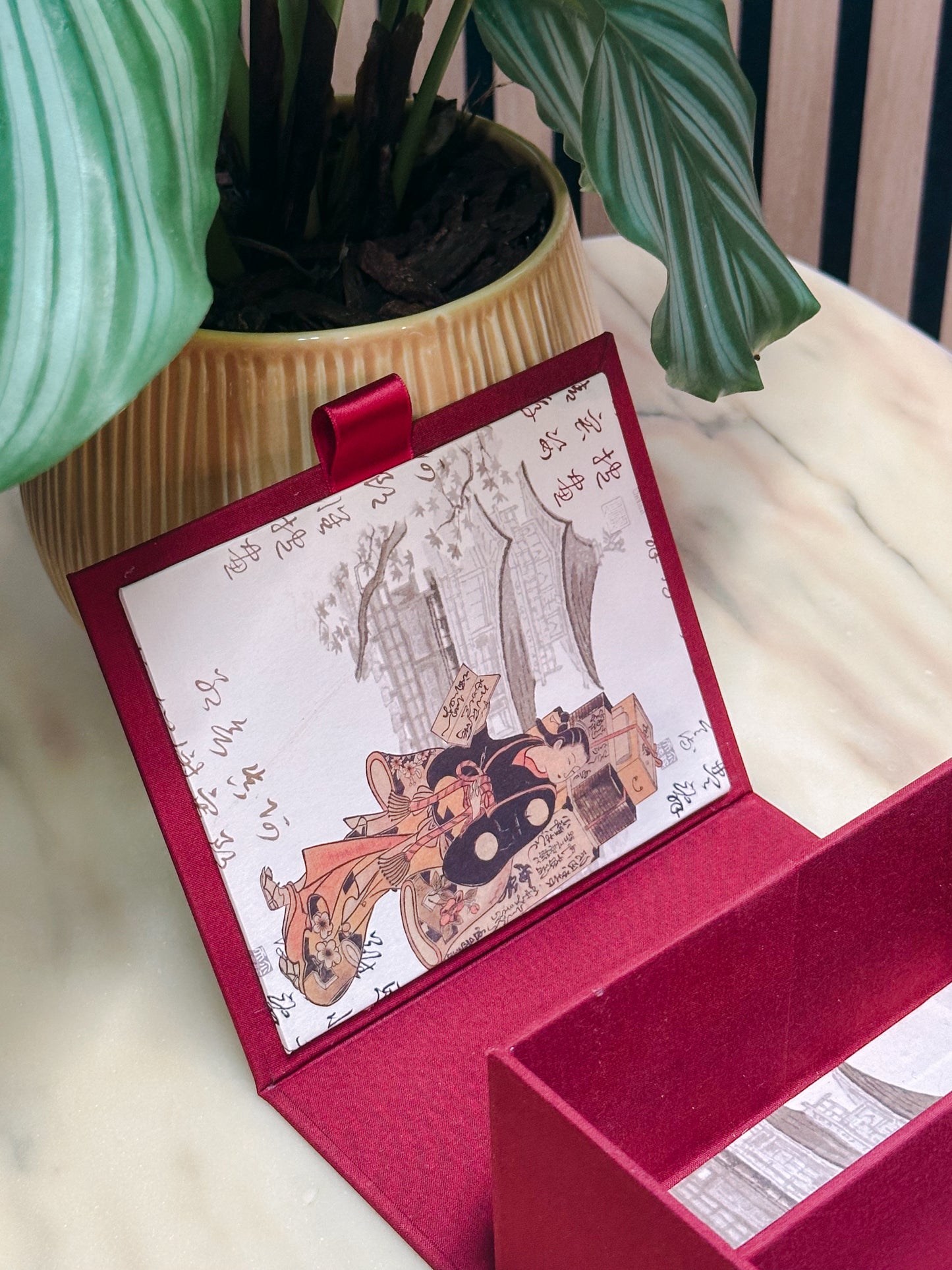 Scatola porta te e tisane bordeaux PERSONALIZZABILE