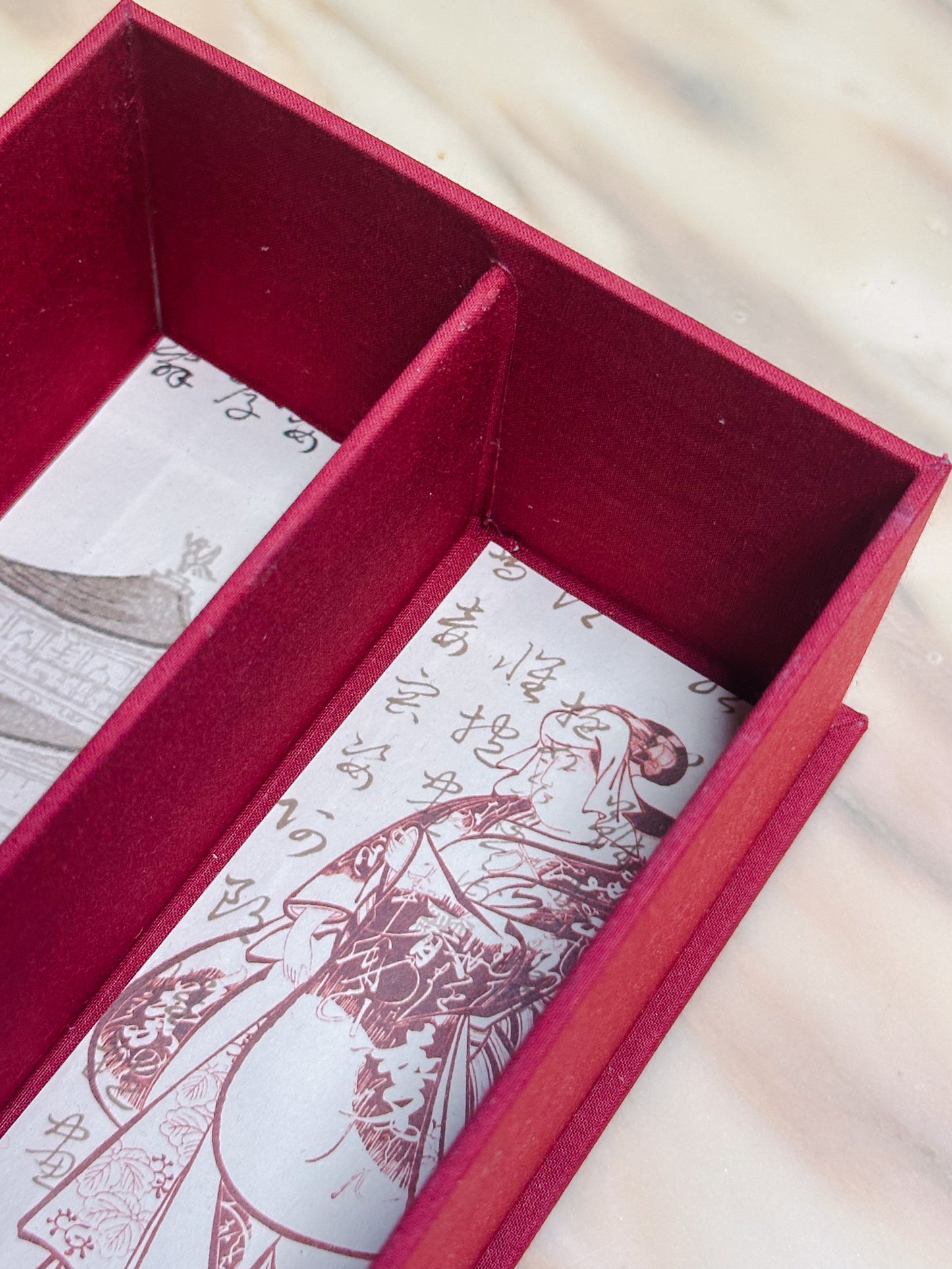 Scatola porta te e tisane bordeaux PERSONALIZZABILE